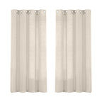 2 Curtains Linen Sheer Curtains 63 Inch Length Semi Sheer Curtains Silver Linen Curtain Panels for Living Room/Bedroom Light Filtering Curtains 2 Panels