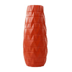 Vases Large Floor Vase, Orange Plastic Vase,Decorative Tall Flower Holder for Living Room, Home D茅cor Dried Flower Arrangement Ideal Gift