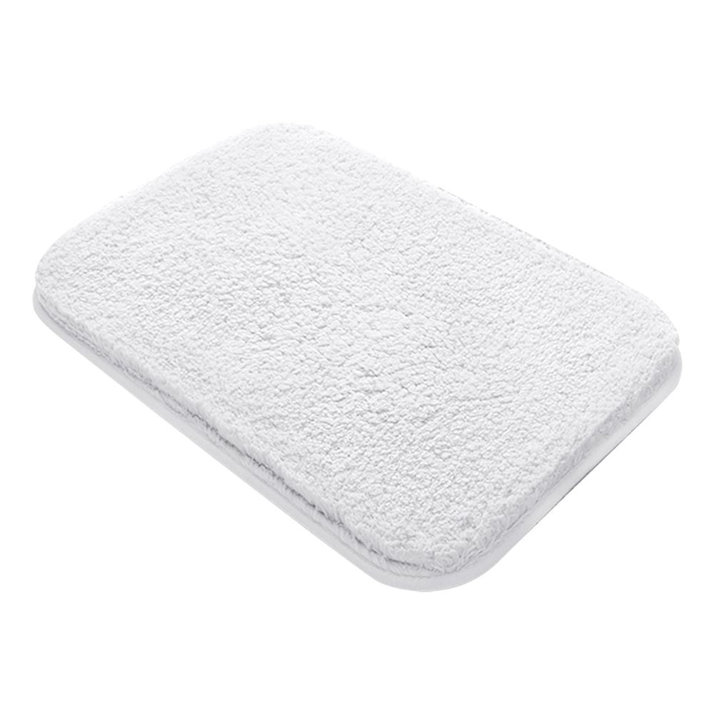 Area Rugs,Bathroom Rugs Bath Mat Absorbent Microfiber Bath Rugs Non Slip Plush Shaggy Shower Mat For Bathroom Floor Tub Machine Washable Kitchen Mat Doormat White(24x16 Inch)