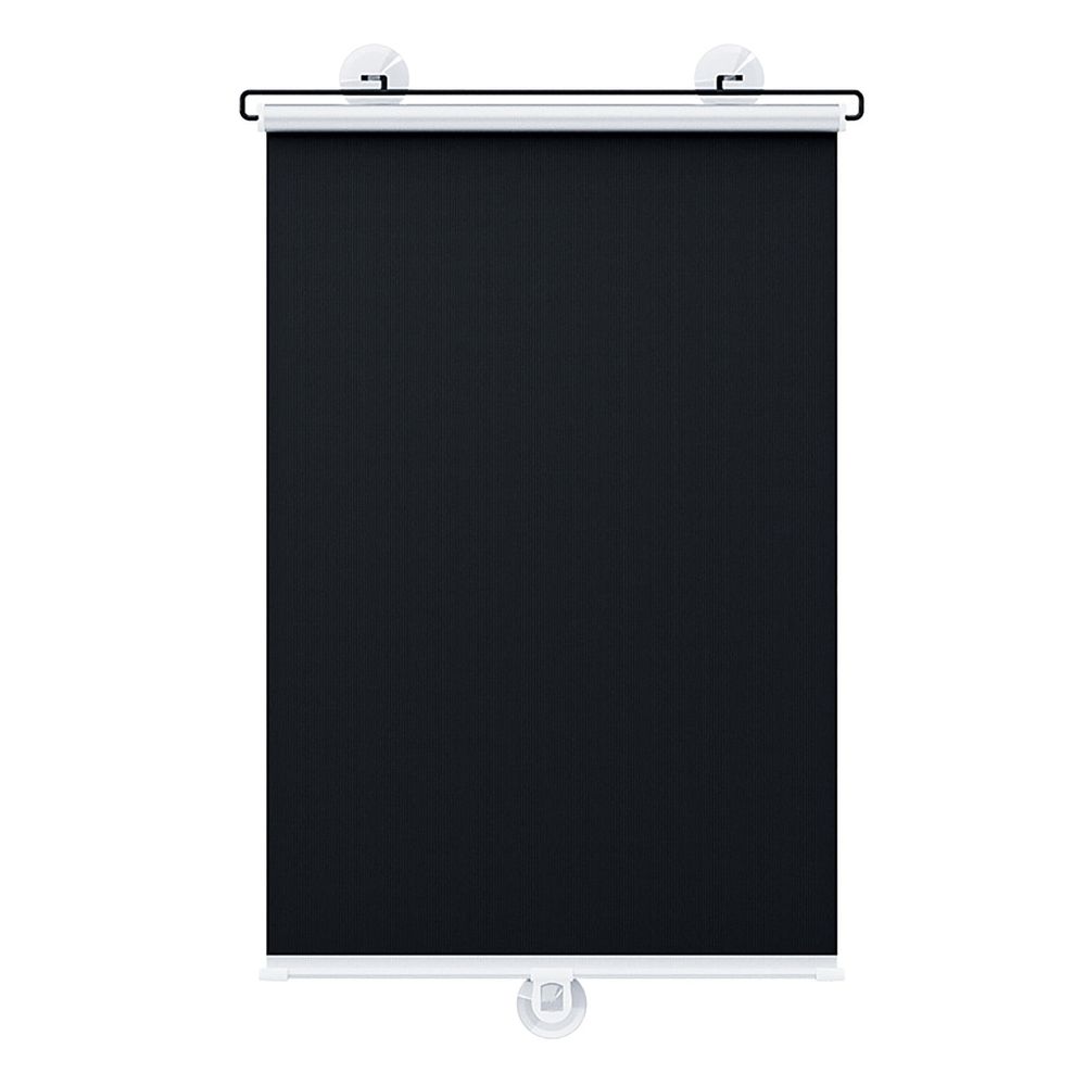 Blackout Curtains,Suction Cup Roller Blinds Insulation Shading Curtain Retractable Balcony Sunshade Window Curtains Privacy Screen For Home Car Black
