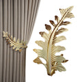 Curtain Tiebacks brown Vintage Big Leaf Design Curtain Holdbacks Curtain Drapery Holdbacks Tie Back Hook -1pcs