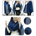 Fleece Wearable Blanket with Buttons - Comfy Poncho Throw Flannel Blanket Shawl(135*80cm)