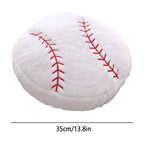 Seat Cushion,Sports Throw Pillows Stuffed Soccer Pillow Soft Stuffed Basketball Pillows Baseball Soft Throw Pillow Football Shaped Plush Toy Sport Cushion