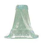 Mosquito Net Bed Canopy For Girls,Princess Round Hoop Sheer Bed Canopy ,Dome Mosquito Netting Bed Tent Twin Girls Canopy Bed Decor For Baby Crib,Kid Bed