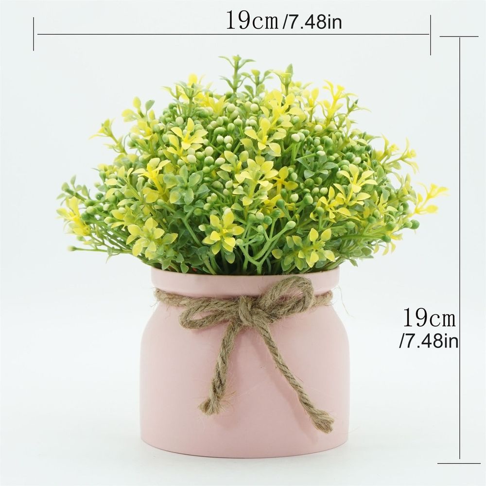 Artificial Plants Outdoor Decorative Flowers Artificial Flowers Potted Plants Flowers In POTS Decorate Home Bathroom Kitchen Rustic Table Centerpiece Interior Outdoor Decor