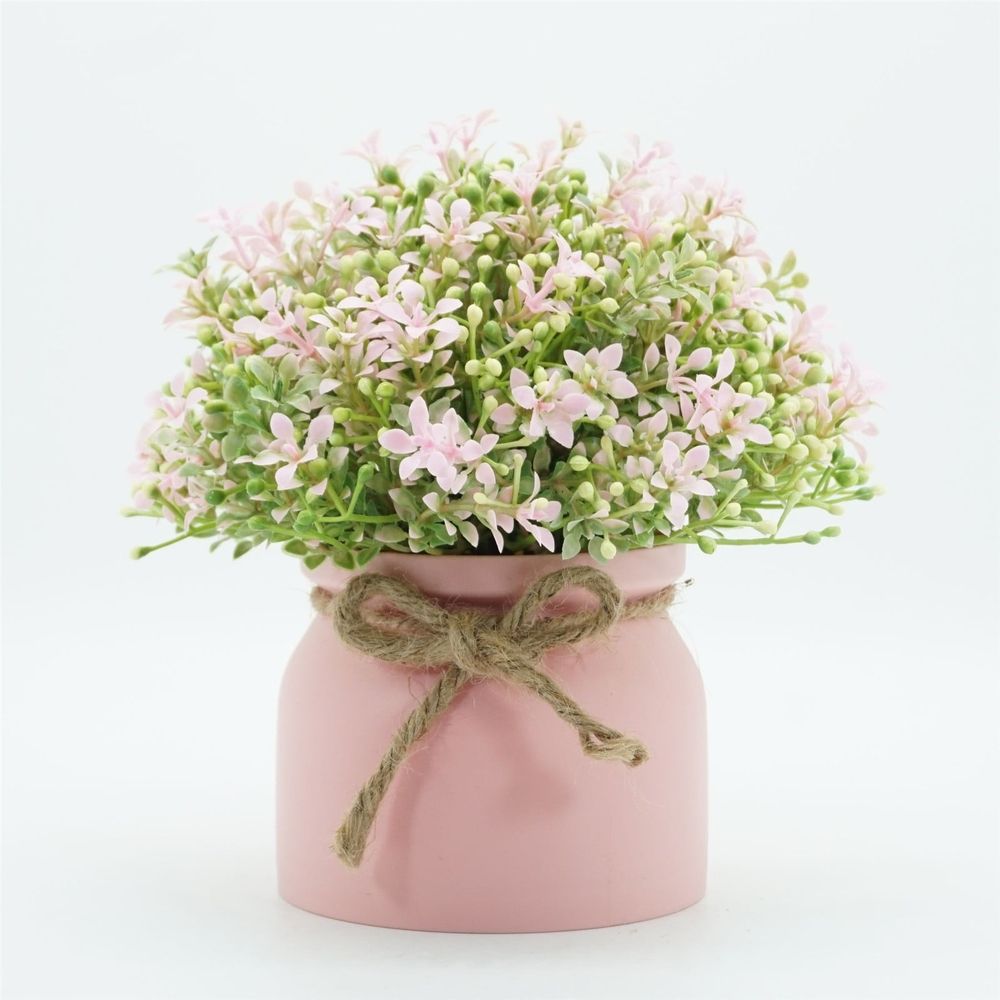 Artificial Plants Outdoor Decorative Flowers Artificial Flowers Potted Plants Flowers In POTS Decorate Home Bathroom Kitchen Rustic Table Centerpiece Interior Outdoor Decor