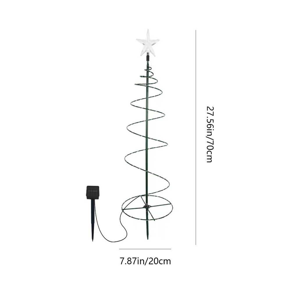 Solar Christmas Tree Lights Outdoor, 8 Lighting Modes Warm White LED Garden Stake Light, Waterproof Auto On/Off for Patio Lawn Yard Holiday Decor Clearance