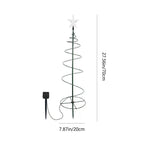 Solar Christmas Tree Lights Outdoor, 8 Lighting Modes Warm White LED Garden Stake Light, Waterproof Auto On/Off for Patio Lawn Yard Holiday Decor Clearance