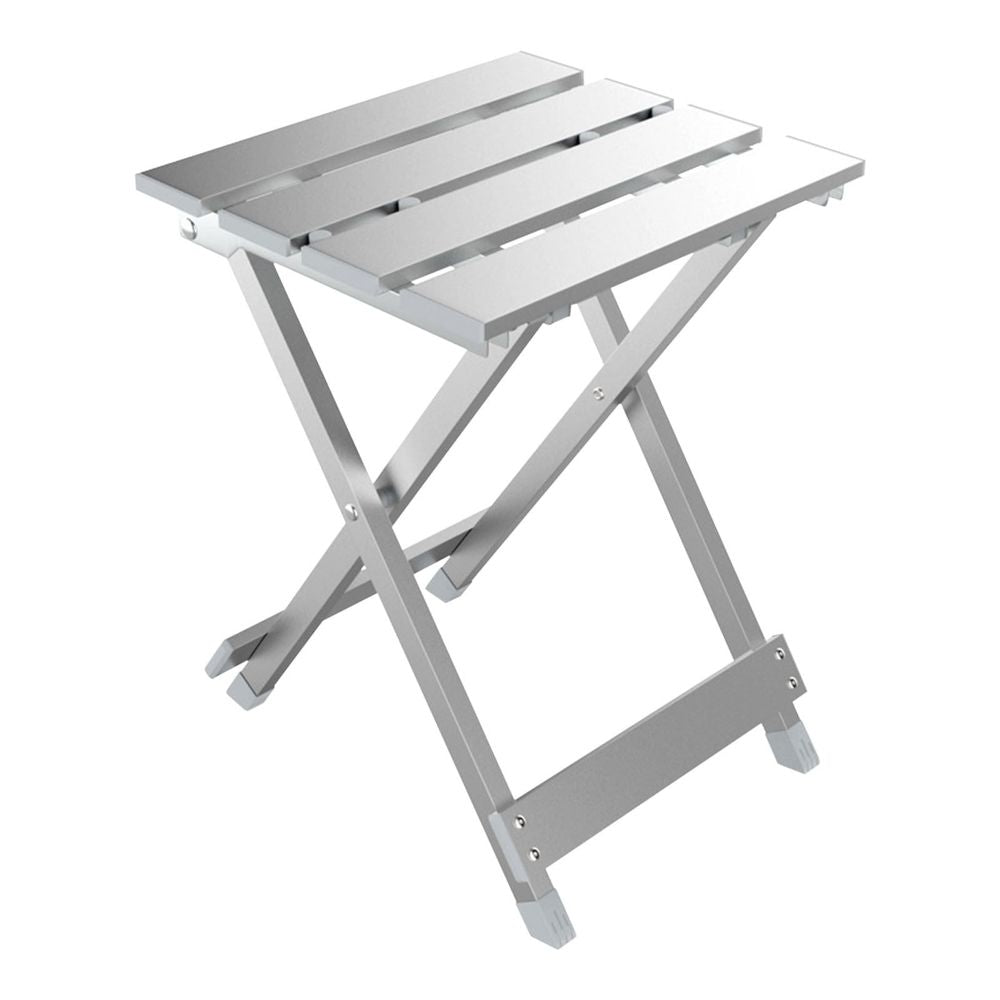 Heavy-Duty Aluminum Folding Side Table – Compact, Portable, Weather-Resistant Multi-Use Outdoor Table for Camping, RV, Patio, and Picnic Activities