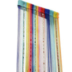 Rainbow Twisted Beaded Curtain with Tassels for Doorway Room Divider Boho Home Decor