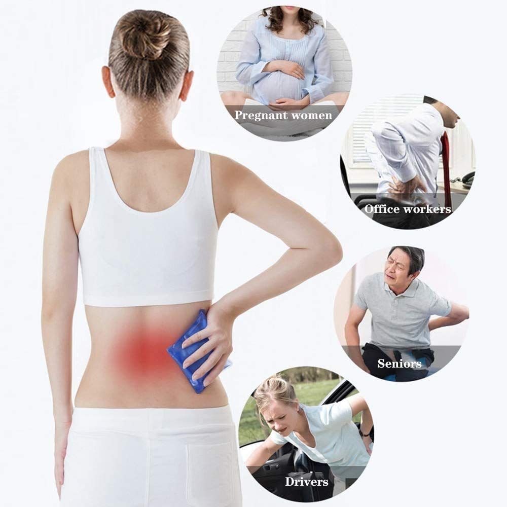 Lumbar Support Pillow for Sleeping, 3D Air Mesh Back Pillow for Bed, Adjustable Height Lumbar Pillow for Lower Back Pain Relief