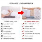 Lumbar Support Pillow for Sleeping, 3D Air Mesh Back Pillow for Bed, Adjustable Height Lumbar Pillow for Lower Back Pain Relief
