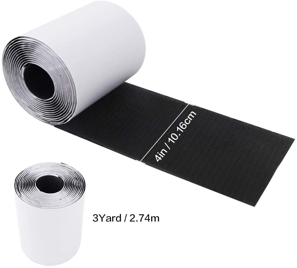 4 Inch x 9.8 Feet Hook and Loop Tape for Couch Cushions, Strips with Adhesive, Nylon Self Adhesive Heavy Duty Strips for Home