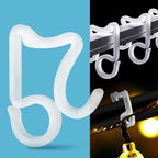 Holiday Light Clips Light Clips Outdoor Hang Gutter Hooks for Christmas Decoration String Lights Weatherproof (100 Pieces)