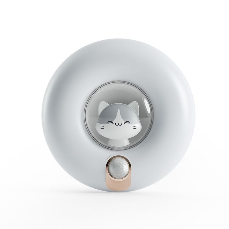 Motion Sensor Night Light Rechargeable LED Nightlights Magnetic Adjustable Brightness, Cute Cat Night Lights for Kids Room Adults