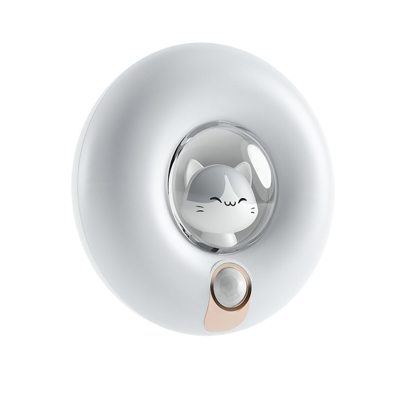 Motion Sensor Night Light Rechargeable LED Nightlights Magnetic Adjustable Brightness, Cute Cat Night Lights for Kids Room Adults