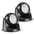 Battery Operated Motion Sensor Light Waterproof Wireless LED Battery Powered Wall Light Auto On/Off 2 Pack