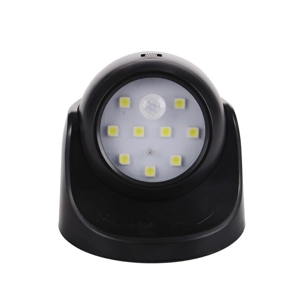 Battery Operated Motion Sensor Light Waterproof Wireless LED Battery Powered Wall Light Auto On/Off 2 Pack