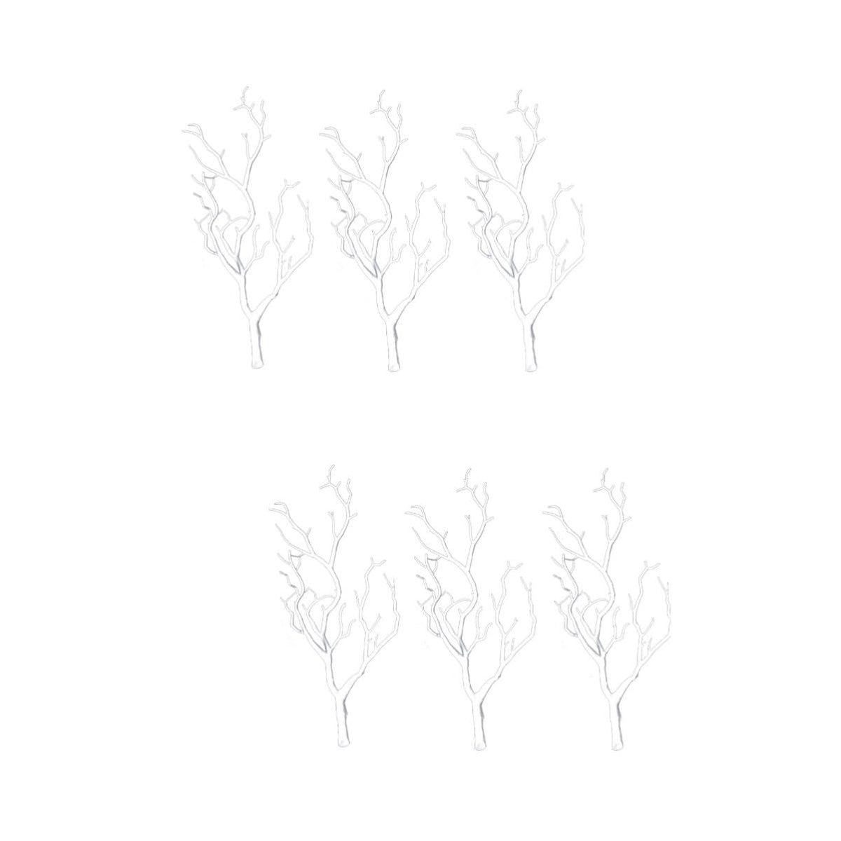 6 Pcs Home Decor Flower Vase Artificial Tree Branches White Vases for Flowers Antler Dried Tree Fake Branches for Decoration Vase