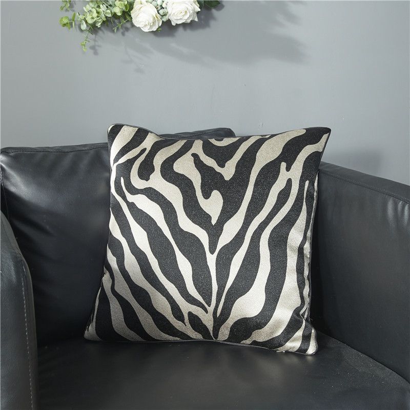 Print Striped Pillow Covers 18x18 in Couch Pillow Case Sets of 4 Modern Decorative Square Throw Pillows for Home