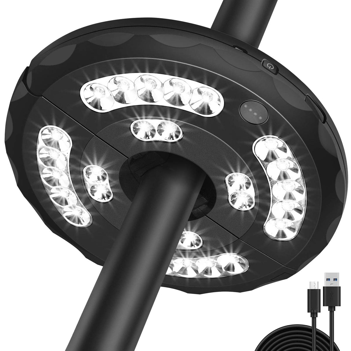 Umbrella Light,Umbrella Lights Mode Built-in Lithium Battery Operated, Umbrella Cordless Light for Camping Tent or Outdoor Use