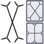 Bed Sheet Holder Straps - Sheet Straps Adjustable Bed Sheet Clips Fasteners Keep Sheets Stays in Place,2Pcs/Set Black