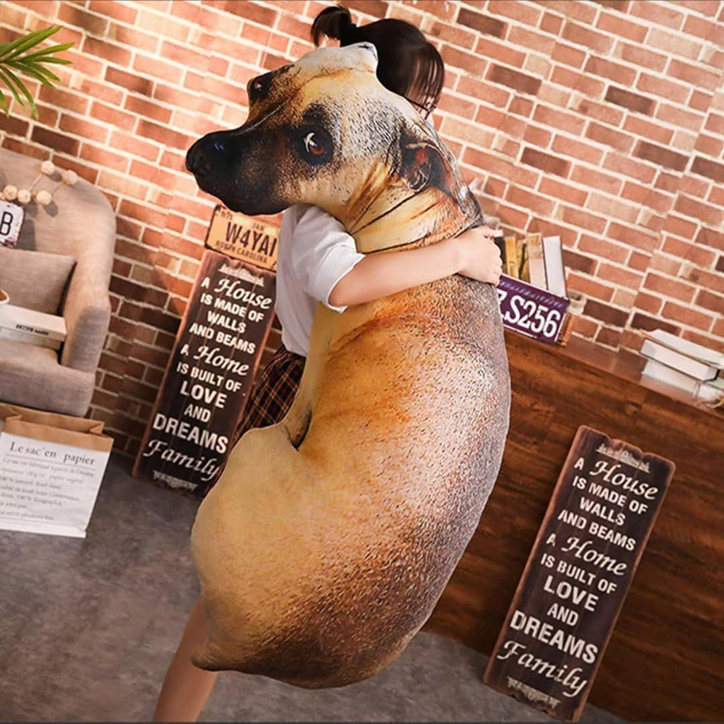 Dog Pillow 3D Simulation Dog Shaped Pillow, Funny Inu Plush Pillow Dog Stuffed Animal Pillow Chair Cushion for Decor