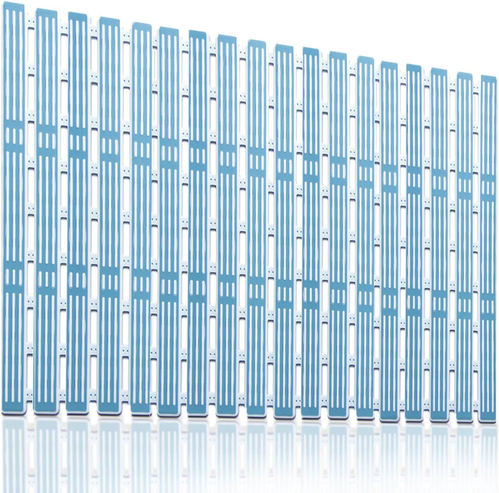 Shower Mat Non Slip- 26.7 * 15.7 Inch Tub Slip Mat with Suction Cups Can Be Cut Shower Mat Non Slip Quick Drain Bath Tub Mat