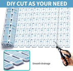 Shower Mat Non Slip- 26.7 * 15.7 Inch Tub Slip Mat with Suction Cups Can Be Cut Shower Mat Non Slip Quick Drain Bath Tub Mat