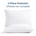 Bedding Waterproof Pillow Protector Zippered (2 Pack) Bed Bug Proof Pillow Covers 20 x 26 Inches
