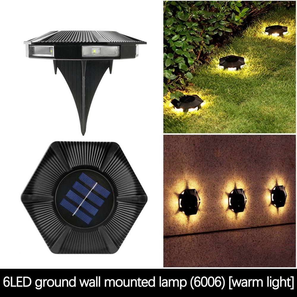 Solar Ground Lights, Outdoor Waterproof Ground Light, Solar Garden Lights Landscape Lighting for Patio Pathway Lawn Yard Deck