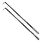 Black Drapery Handles for Curtains, Practical Material, Set of 2 Pieces