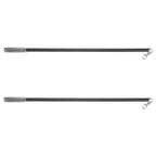 Black Drapery Handles for Curtains, Practical Material, Set of 2 Pieces
