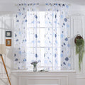 Sheer Curtain, for Classroom Living Room Kids Bedroom, Boho Drapes Farmhouse Summer Rainbow Curtain, Light Filtering Sheer Nursery 1 Panel 39.37x51.18 In