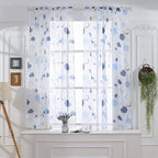 Sheer Curtain, for Classroom Living Room Kids Bedroom, Boho Drapes Farmhouse Summer Rainbow Curtain, Light Filtering Sheer Nursery 1 Panel 39.37x51.18 In