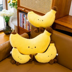 Throw Pillow Banana Shaped Long Body Pillow Ultra Soft Fluffy High Loft Filling Stress Relief Cuddle Playful Home Decor For Bedroom Living Room Sofa Couch Lounging Nap Relaxation Daily Comfort Pillow