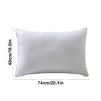 Hotel White Soft Pillow | 1-Pack Standard  29x19 Inches | Pillow with Striped Pattern for Bedroom
