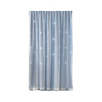 No Drill Magic Tape Star Cutout Blackout Curtains Double Layer Sheer Privacy Thermal Insulated Window Drapes Bedroom Living Room  59.1in x 27.6in for Home Windows Blackout Privacy Home Windows