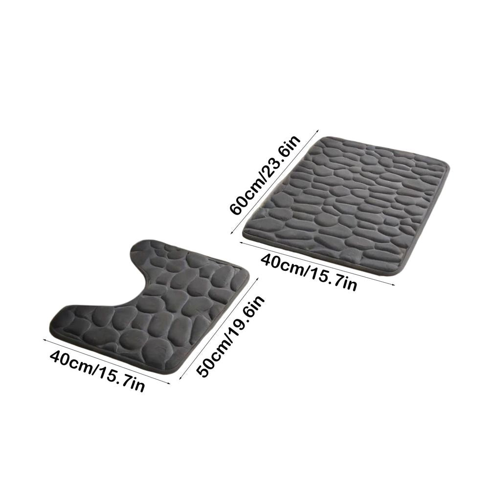 Christmas Bathroom Rug S 2 Piece Absorbent Bath Mat toil Contour Mat Non Slip Quick Dry Floor Mats for Holiday Home Decor Bathroom Entryway Powder Room S All Season Comfort Bathroom Entryway