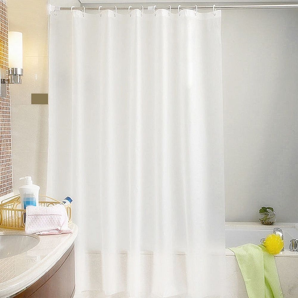 Shower Curtain 70x70 inches Waterproof Bathroom Curtain Liner with Hooks  Hole Required - Printed toil Partition Curtain for Home Dorm Hotel Gym, 12 Hooks Included