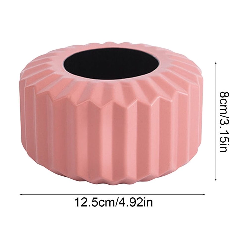 Plastic Imitation Glazed Vase for Living Room Flower Arrangement Dried Decor Cabinet Display 4.92x4.92x3.15in Size Blue Pink Green Colors Home Garden Office Centerpiece