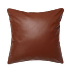 Boho Throw Pillow Covers, Modern Farmhouse Decorative Pillow Covers for Couch Sofa Bed,Faux Leather Pillow Covers, 18 x 18inch