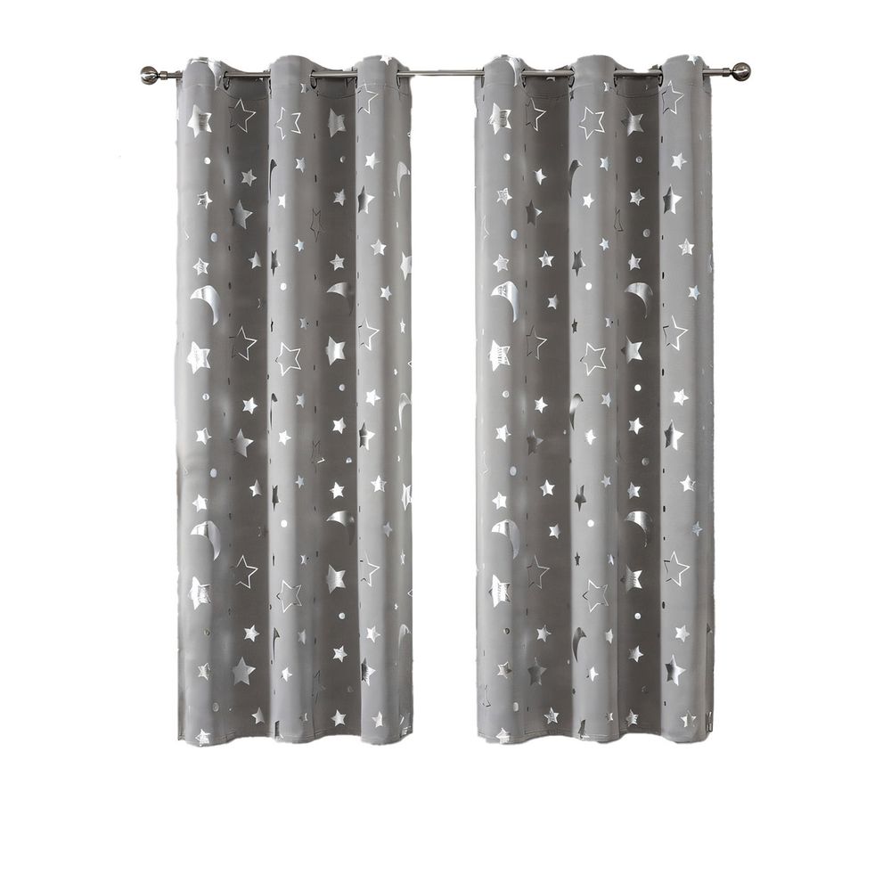 Blackout Curtains 51 x 53 inch Black Curtains Thermal Insulated Room Darkening Blackout Curtains For Bedroom