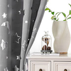 Blackout Curtains 51 x 53 inch Black Curtains Thermal Insulated Room Darkening Blackout Curtains For Bedroom
