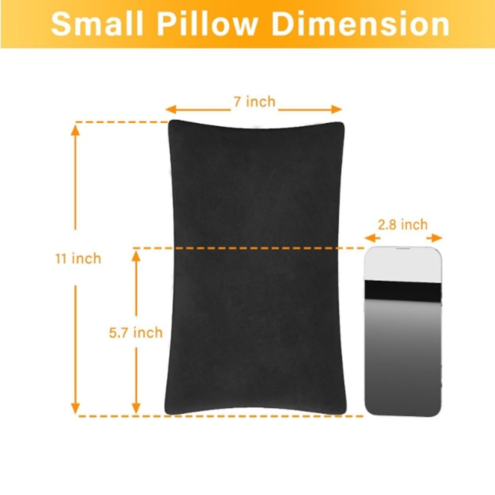 2 Pack Small Pillow, Cooling Memory Foam Mini Pillow 11 X 7 Inches for Sleeping, Travel, Nap and Neck, Knee, Lumbar Support, Tiny Pillow Cushion for Pet, Dogs