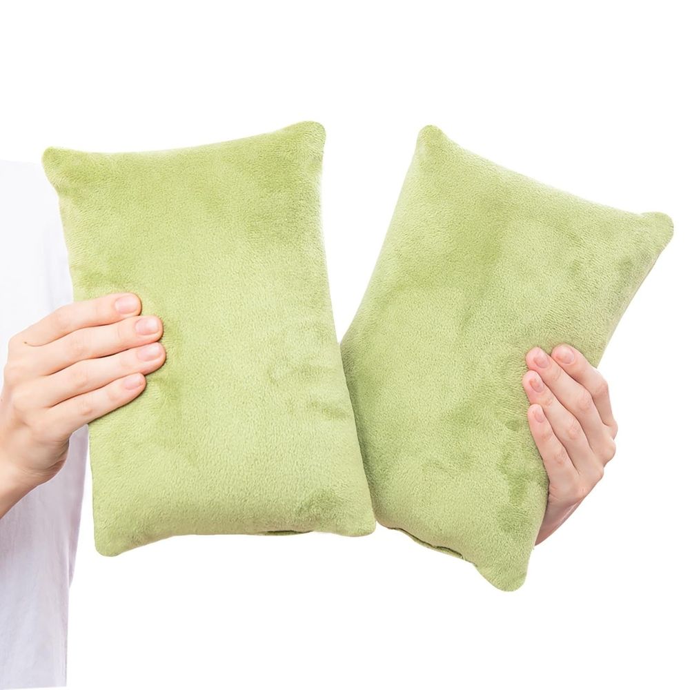 2 Pack Small Pillow, Cooling Memory Foam Mini Pillow 11 X 7 Inches for Sleeping, Travel, Nap and Neck, Knee, Lumbar Support, Tiny Pillow Cushion for Pet, Dogs