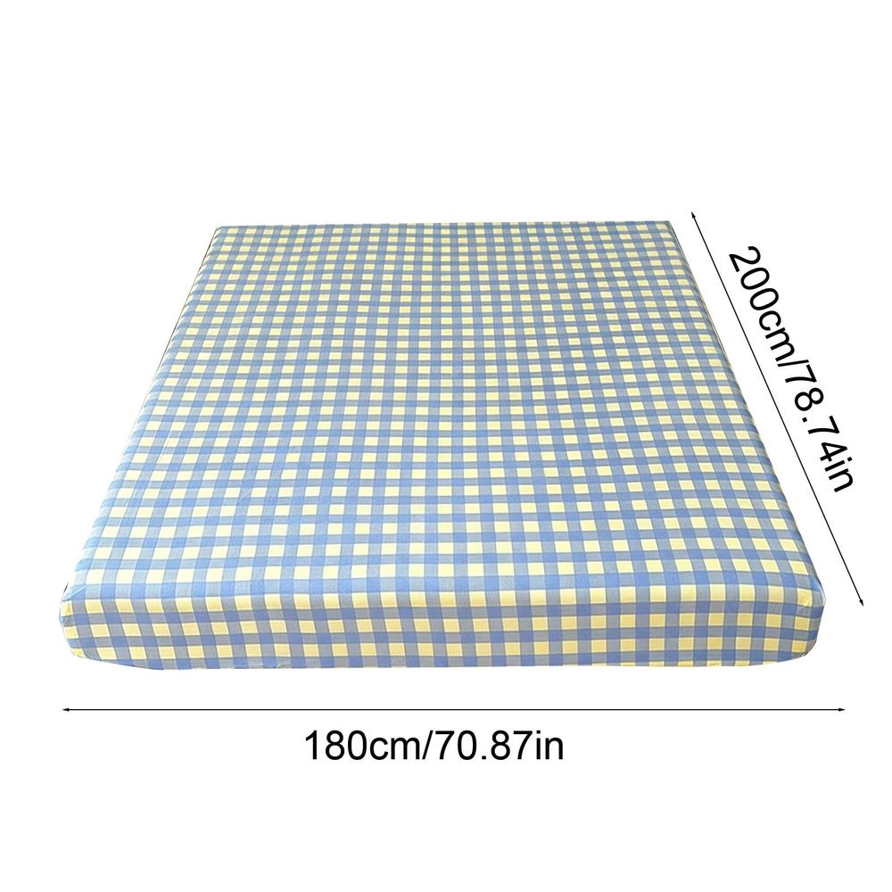 Non-Slip Fitted Bed Sheet, 78.7x70.9in Double Bed Cover, Four-Way Stretch Elastic Corners, Soft Knitted Fiber for Mattress Protection, For Comfortable Sleep, For Adults Cozy Bedding