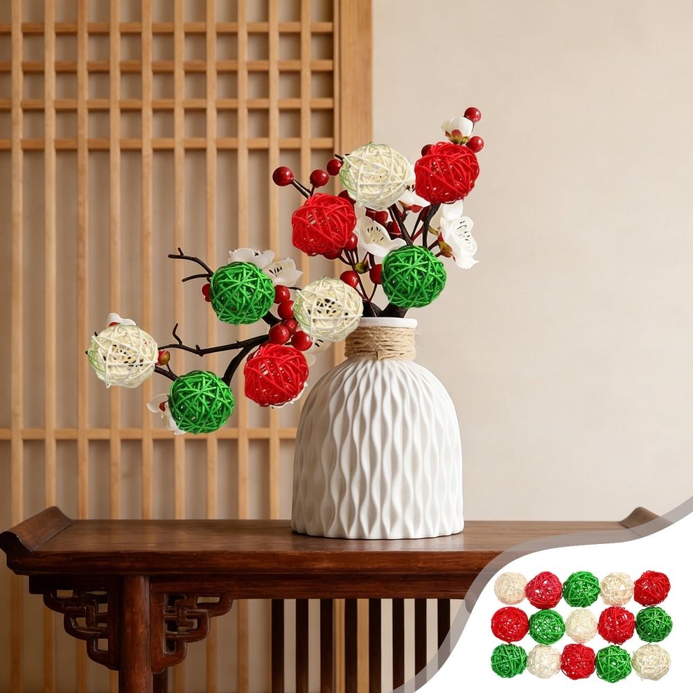 Natural Decorative Vase Filler, Wood Balls for Home Decor, Perfect for Wedding and Party Centerpieces, Ideal for Holiday Decorations, Great for Crafting and DIY Projects