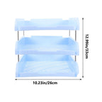 Space-Saving Desk Paper Organizer, Multi-Compartment Stationery Storage for Office and Home Desk Organization