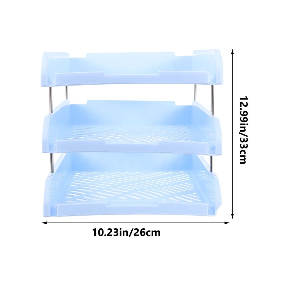 Space-Saving Desk Paper Organizer, Multi-Compartment Stationery Storage for Office and Home Desk Organization